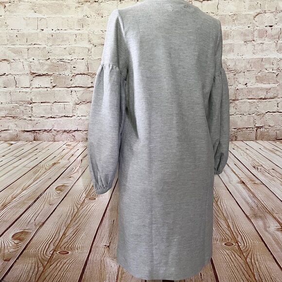 Lou grey puff sleeve knit shift dress - Picture 4 of 5